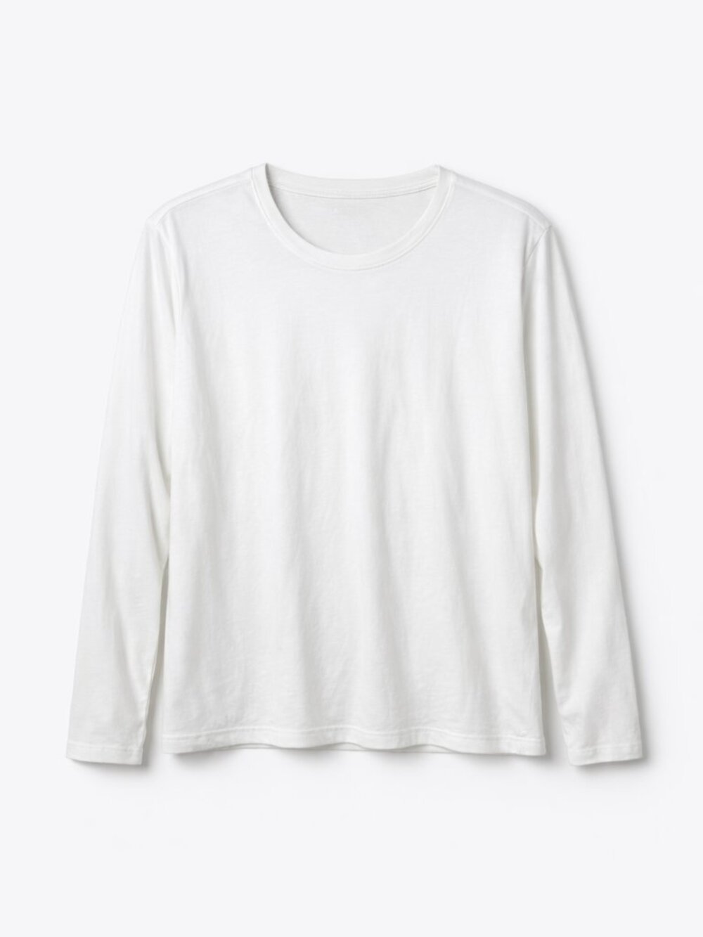 Lands’ End Women’s White Long‑Sleeve Tee | Size L